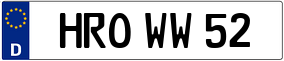 Trailer License Plate